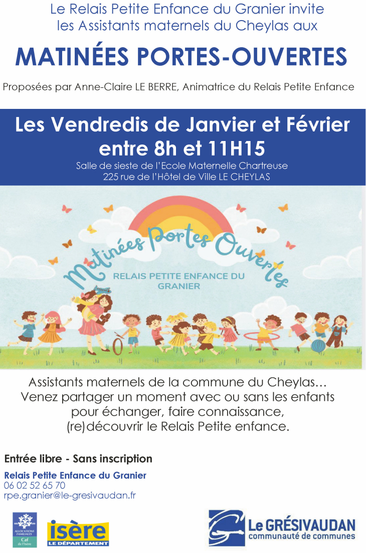 Portes ouvertes Relais petite enfance